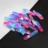 Multicolor Natural Quartz Raw Stick Beads Rainbow Dream Top Drilled Point Jewelry Accessorines For Hairpin Necklace Wedding DIY daiiibabyyy