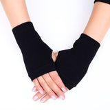 Fur Rabbit Mittens Flip Fingerless Gloves Women Winter Plush Warm Glove  Soft Thick Gloves for Women Girl Flexible Half Finger daiiibabyyy