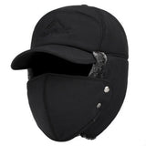 Trend Winter Thermal Bomber Hats Men Women Fashion Ear Protection Face Windproof Ski Cap Velvet Thicken Couple Hat daiiibabyyy