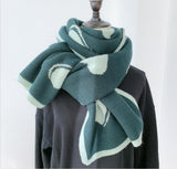 Luxury Brand Winter Scarf Heart Knitted Scarves Wraps Sharp Angle Shawls Warm Long Narrow Sweet Girl Small Skinny Neckerchief daiiibabyyy