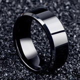 Fashion Charm Jewelry Black Rings for Women Ring Men Titanium daiiibabyyy