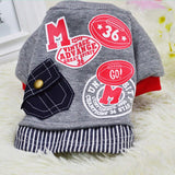Pet Dog Clothes for Small Dogs Letter Pet Puppy Coat Baseball Jacket Winter Clothing for Dog Yorkie Casual Vest daiiibabyyy