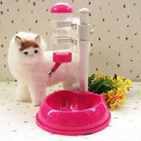 Pet Cat Dog Water Drinker Dispenser Food Stand Hamster Feeder Dish Bowl Bottle Plastic Automatic Fountain Drinker daiiibabyyy