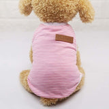 Classic Stripe Dog Shirt Cheap Dog Clothes For Small Dogs Summer Chihuahua Tshirt Cute Puppy Vest Yorkshire Terrier Pet Clothes daiiibabyyy