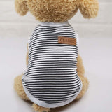 Classic Stripe Dog Shirt Cheap Dog Clothes For Small Dogs Summer Chihuahua Tshirt Cute Puppy Vest Yorkshire Terrier Pet Clothes daiiibabyyy