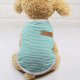 Classic Stripe Dog Shirt Cheap Dog Clothes For Small Dogs Summer Chihuahua Tshirt Cute Puppy Vest Yorkshire Terrier Pet Clothes daiiibabyyy