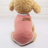 Classic Stripe Dog Shirt Cheap Dog Clothes For Small Dogs Summer Chihuahua Tshirt Cute Puppy Vest Yorkshire Terrier Pet Clothes daiiibabyyy