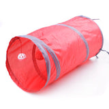 7 Color Funny Pet Cat Tunnel 2 Holes Play Tubes Balls Collapsible Crinkle Kitten Toys Puppy Ferrets Rabbit Play Dog Tunnel Tubes daiiibabyyy